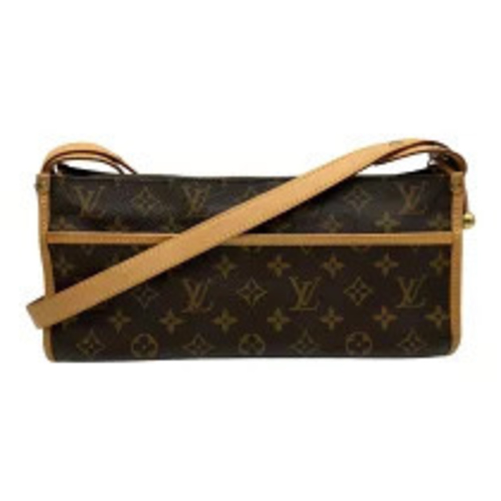 Louis Vuitton Popincourt Long Brown Monogram Leather Shoulder Bag
